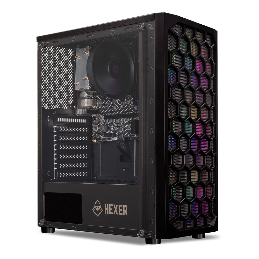 PC Gamer PC Imbatível Goliath Stealth: AMD Ryzen 5 • 16GB RAM DDR4 • SSD 480GB • Gabinete Gamer RGB