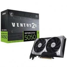 Placa de Vídeo MSI NVIDIA GeForce RTX 5050 Ventus 2x OC, 8GB, GDDR6, DLSS, Ray Tracing, 912-V538-010