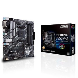 Placa-Mãe ASUS PRIME B550M-A, AMD AM4, mATX, DDR4, Preto - 90MB15K0-M0EAY0
